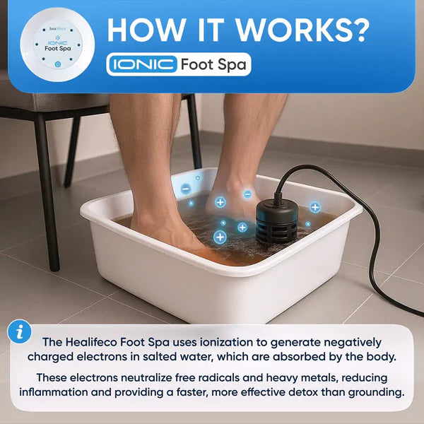 Healifeco Ionic Foot Spa Remove Toxins and Heavy Metals for a Healthier Life